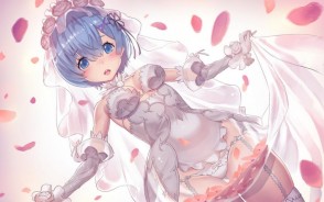 美丽二次元动漫美女花嫁婚纱图集