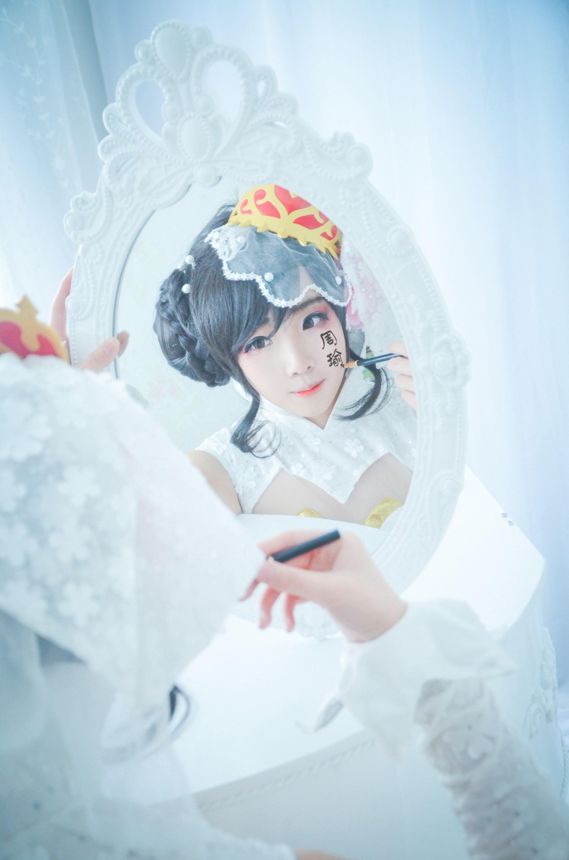 王者榮耀小喬純白花嫁cosplay