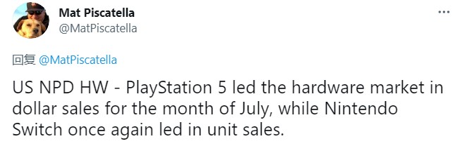 美国7月硬件/游戏销量榜公布  PS5销售额最高