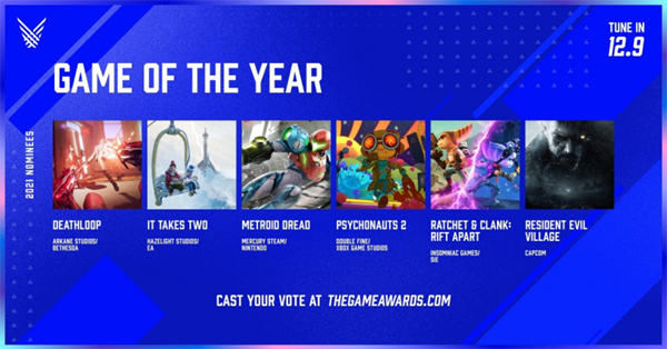 TGA 2021年度游戏提名公布  《双人成行》提名最佳游戏