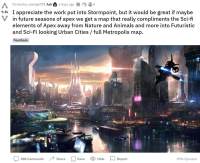 《Apex英雄》玩家建议重生娱乐加入科幻大都市地图