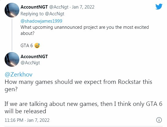 爆料者称R星目前开发的新作品只有《GTA6》