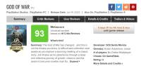 《战神4》PC版评分解禁M站均分93分