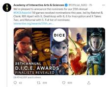 DICE游戏大奖提名公布《瑞奇与叮当》获9项提名领跑
