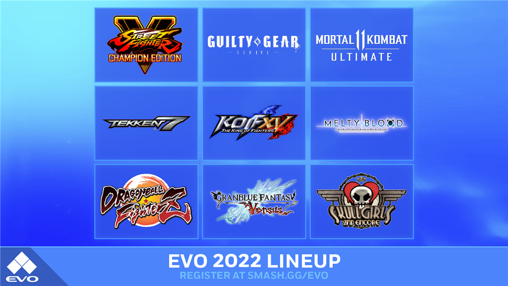 格斗游戏锦标赛EVO 2022阵容揭晓  共有9款游戏