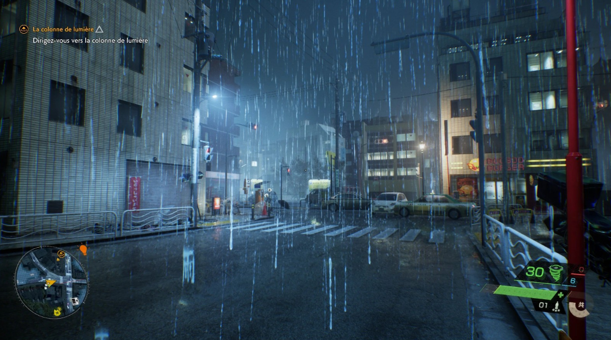 《幽灵线：东京》下的居然是由无数汉字“雨”组成的雨！