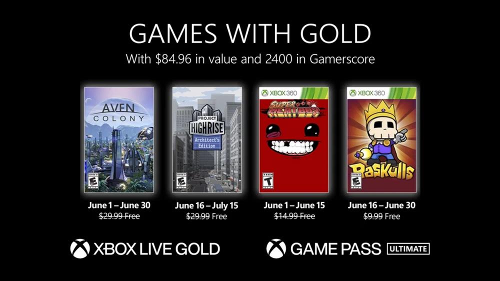 Xbox金会员6月会免游戏公布  共有4款作品