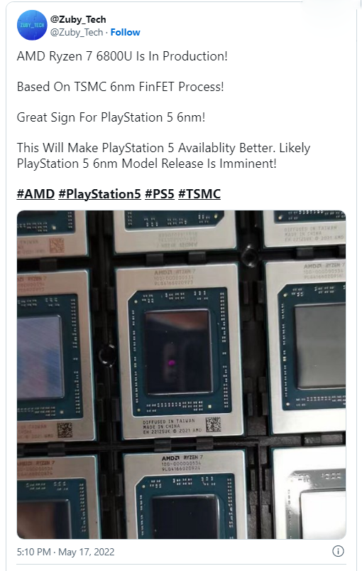 索尼 PS5 新机型曝光  有望采用全新AMD处理器