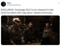 《使命召唤19》战役DLC或将2023年发售