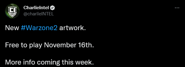 《使命召唤：战区2.0》公布全新艺术图  将于11月16日推出