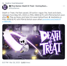 动作肉鸽游戏《Death or Treat》将于5月6日上线