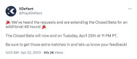 育碧免费FPS《不羁联盟》测试时间延长至4月26日